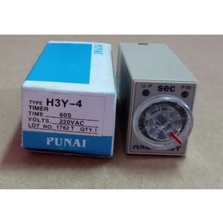 ทามเมอร์ Delay Timer time Relay H3Y-4 /220VAC 60S