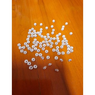 ครอบเพชร สีเงิน ขนาด5mm [แพ็ค 25ชิ้น]