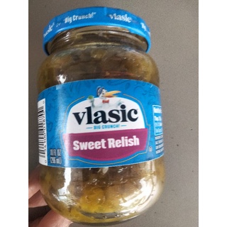 Vlasic Sweet Relish แตงกวาดองหั่น ปรุงรส วีลาสิค 296ml.