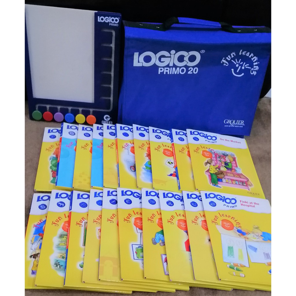 LOGICO Primo เกมอัจฉริยะเสริมทักษะ ชุด 20 เล่ม  ของ Grolier *มือสอง*