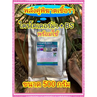 ไตรโค+บีเอส (ขนาด 500 กรัม) ชีวภัณฑ์ปลอดสารพิษ ป้องกันและกำจัดเชื้อราทุกชนิด