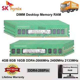 SK Hynix 4GB 8GB 16GB PC4 2400T 2666V 2133P DDR4 2666MHz 2400MHz 2133MHz 288PIN 1.2V DIMM Desktop Memory RAM