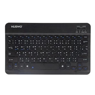 NUBWO BLUETOOTH KEYBOARD (คีย์บอร์ดไร้สาย) PROMISE NKB-100 (BLACK) (EN/TH)