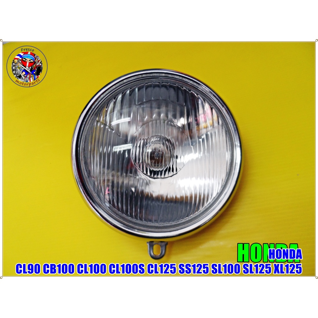 โคมไฟหน้า + หลอดไฟ ปลั้ก ขนาด 5 นิ้ว สำหรับ HONDA CL90 CB100 CL100 CL100S CL125 SS125 SL100 SL125 XL