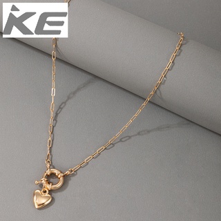 Jewelry peach heart-shaped creative pendant necklace exaggerated simple short love single-neck