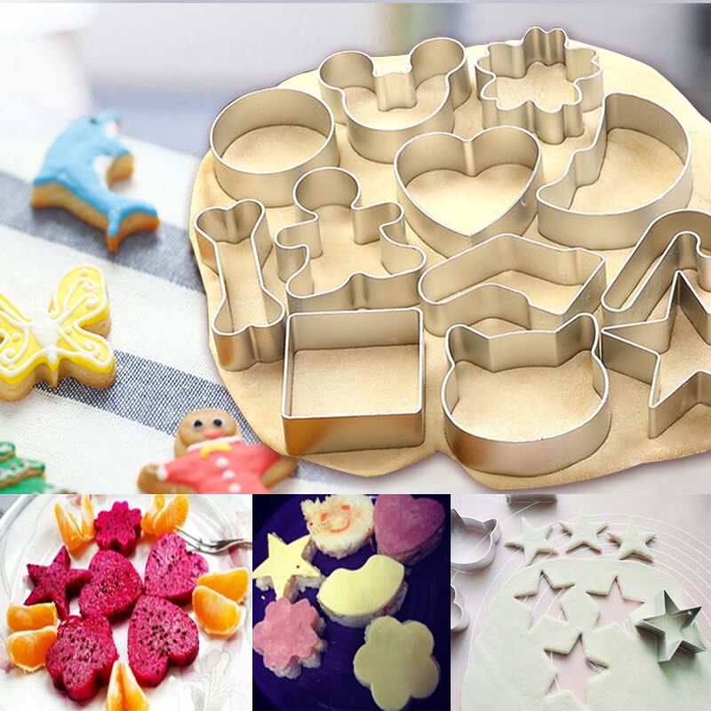 โลหะเค ้ กบิสกิตเครื ่ องตัดคุกกี ้ ตกแต ่ งแม ่ พิมพ ์ น ้ ําตาลเบเกอรี ่ DIY เครื ่ องมือ