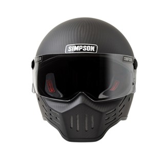 หมวกกันน็อก SIMPSON HELMET - M30 SATIN CARBON By Life and Kustom