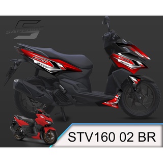สติกเกอร์ติดตกแต่ง Vario 160 STRIPPING STV160 02
