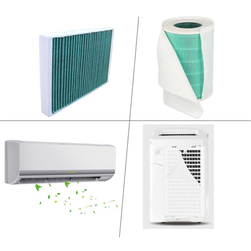 1 ชุดเส้นใยสีขาวตาข่ายกรองไฟฟ้าสถิตผ้าฝ้ายเหมาะสำหรับไส้กรอง Xiaom เครื่องฟอกอากาศเครื่องปรับอากาศกรองตาข่ายกำจัดฝุ่น pm2.5 - รูปที่ 2