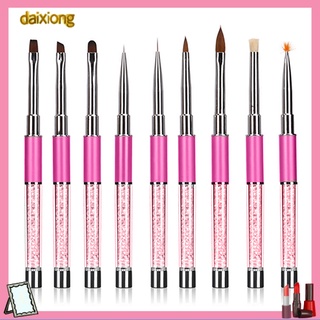 Daixiong 1Pc UV Gel Nail Art Design Carving Painting Pen Polish Brush DIY Manicure