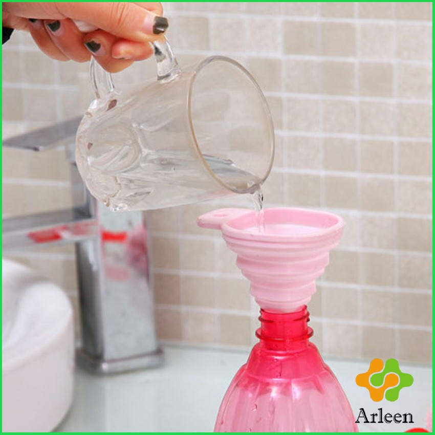 Arleen กรวยซิลิโคน พับเก็บประหยัดพื้นที่ พกพาสะดวก Silicone funnel - รูปที่ 2