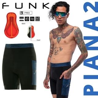 กางเกงจักรยานขาสั้น Funkier Piana รุ่นใหม่ล่าสุด เป้าโปร C-14 พร้อมกระเป๋าด้านข้าง