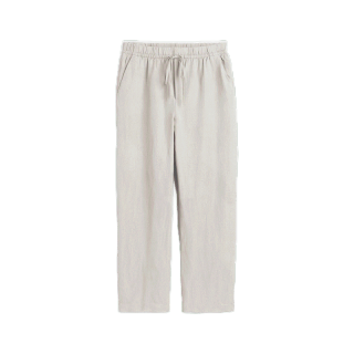 H&M Woman Pull-on linen-blend trousers 1067958