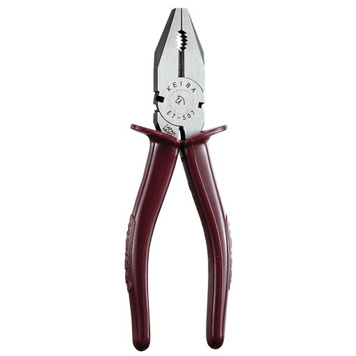 KEIBA คีมปากจิ้งจก 7" ด้ามบาง  รุ่น ET507  คิบบา ญี่ปุ่นแท้