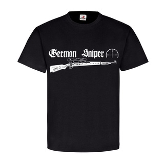 เสื้อยืดผ้าฝ้าย ขายดี เสื้อยืดลําลอง แขนสั้น พิมพ์ลาย German Sniper 98k Type 1a Carabiner Rifle Sniper สไตล์คลาสสิก เหมา