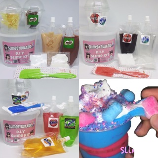 ส่งฟรีเคอรี่!! ⭐️Duo Soft Drinks D.I.Y Slime Kit⭐️ ชุดดูโอ สไลม์ดีไอวายเครื่องดื่ม🥤