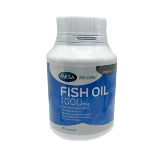 Mega We Care Fish Oil 1000 mg 30 เม็ด หมดอายุ 25/01/2024