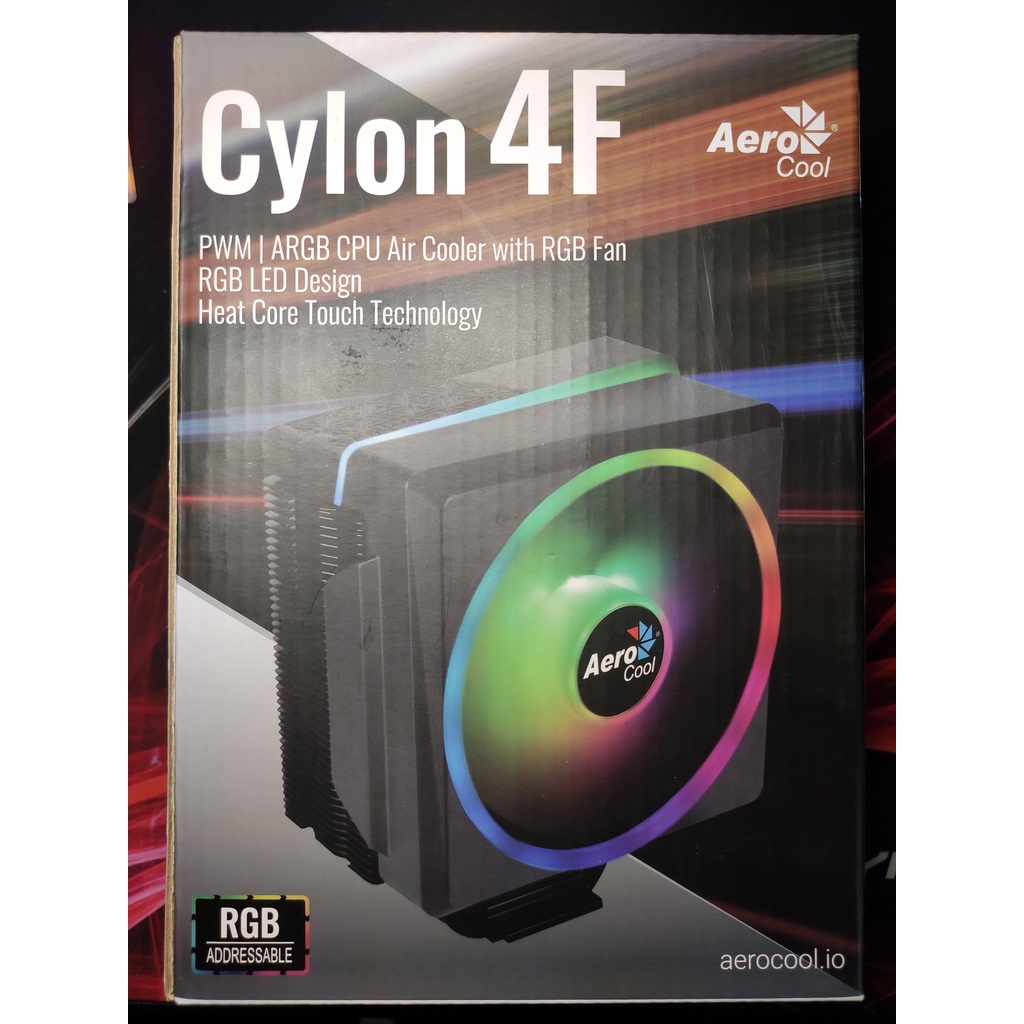 พัดลม Heatsink CPU Air Cooler Aerocool Cylon 4F (มือสอง)