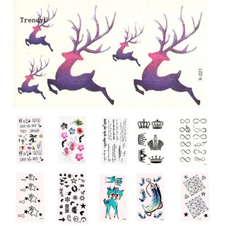 TDU_Fashion 3D Dream Catcher Waterproof Temporary Flash Tattoo Stickers Body Art