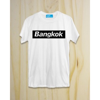 เสื้อยืด Bangkok สีขาว สกรีนดำ แบรนด์ VERz x DONt