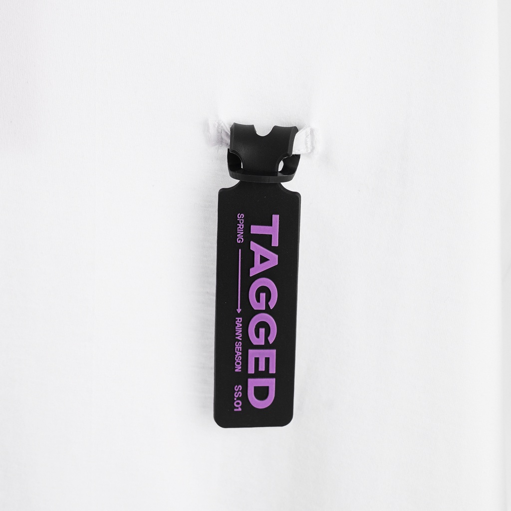 Tagged - Positive Cult Rubber Tag สีดํา สีม่วง