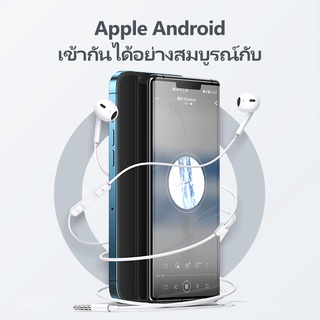 KIVEE หูฟัง หูฟังอินเอียร Type C แบบมีสาย หูฟัง 3 5mm Jack for Samsung Oppo HUAWEI หูฟังใช้สาย ของแท้100 earphone img 0