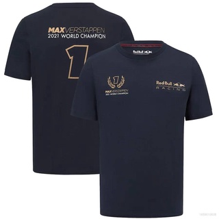 Aut เสื้อยืดแขนสั้นลําลอง พิมพ์ลาย Red Bull Racing Max Verstappen Winners พลัสไซซ์ F1 2022