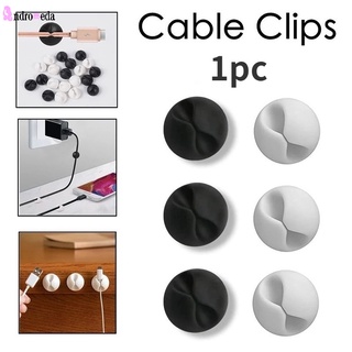 คลิปซิลิโคน มีกาวในตัว อเนกประสงค์ สําหรับจัดเก็บสายชาร์จ USB 1 ชิ้น