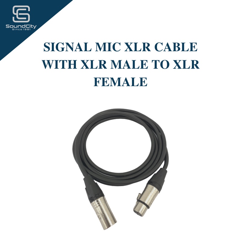 สายไมค์สัญญาณ XLR พร้อม XLR ตัวผู้เป็นตัวเมีย XLR (สาย XLR)