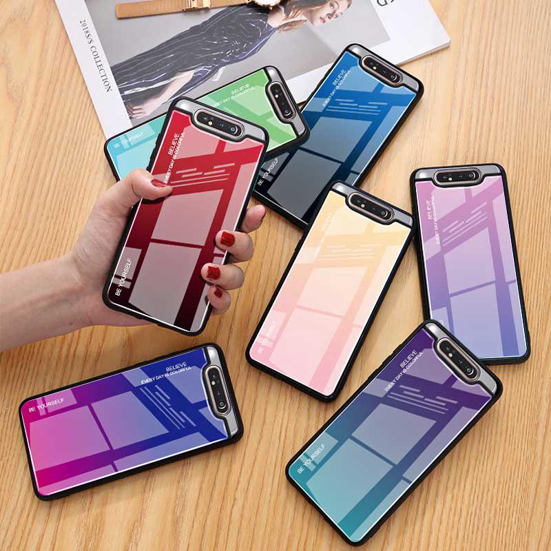 เคสโทรศัพท์ แบบไล่โทนสี สำหรับ Samsung Galaxy A80 A90