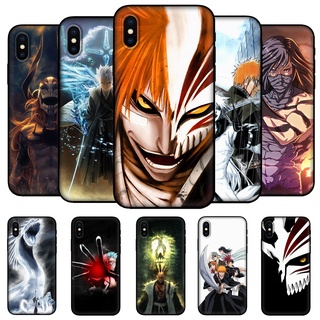 เคสโทรศัพท์มือถือ ซิลิโคนนิ่ม tpu ลายอนิเมะ Bleach สีดํา สําหรับ iphone X XR XS max