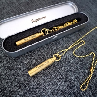 สร้อยคอแฟชั่นรูปกระสุนปืน เงินแท้ Supreme accessories