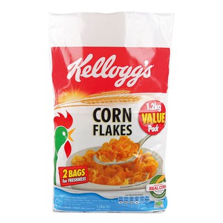 เคลล็อกส์ ซีเรียล คอร์นเฟลกส์ 1.2 กก. Kelloggs Cornflakes cereal 1.2 kg.