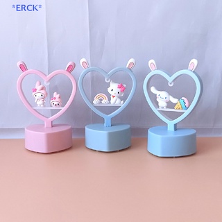 SANRIO Erck&gt; โคมไฟตั้งโต๊ะ รูปการ์ตูนสุนัขมายเมโลดี้ คิโรมิ ซานริโอ้ 3D ขนาดเล็ก สร้างสรรค์ DIY สําหรับเด็กผู้หญิง