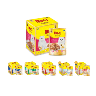 [ยกโหล] มีโอ ® ดีไลท์ อาหารแมว 70กรัม x 12 ซอง (Meo Me-O delight ) อาหารแมว เปียก พรีเมี่ยม