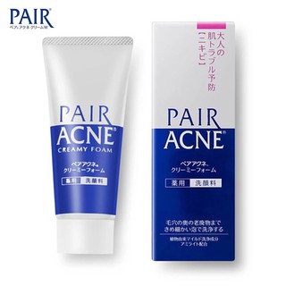 Pair Acne Creamy Foam ขนาด 80 g. ครีมโฟมล้างหน้าสูตรอ่อนโยน ช่วยชำระล้างสิ่งสกปรก ต้นเหตุของปัญหาสิวได้อย่างล้ำลึก