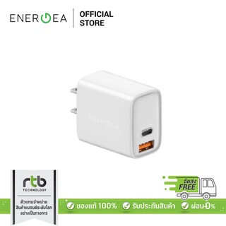 Energea หัวชาร์จ Dual USB-C PD30W/PPS33W &amp; USB-A QC3.0 รุ่น AmpCharge PS33