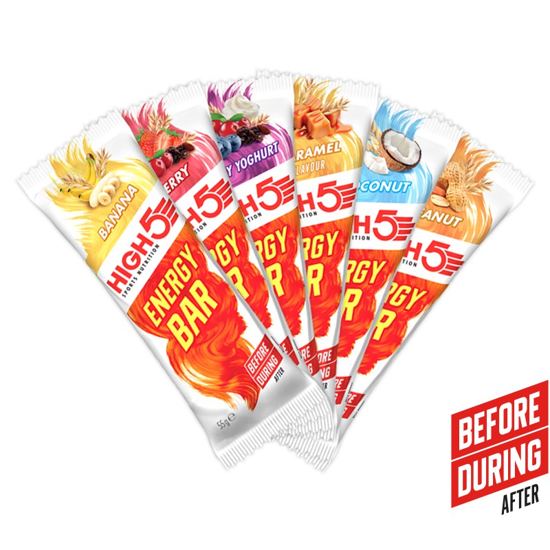 HIGH5 Energy Bar บาร์พลังงานธรรมชาติสําหรับฝึกซ้อมและแข่งรถ ( 3 ชิ้น)