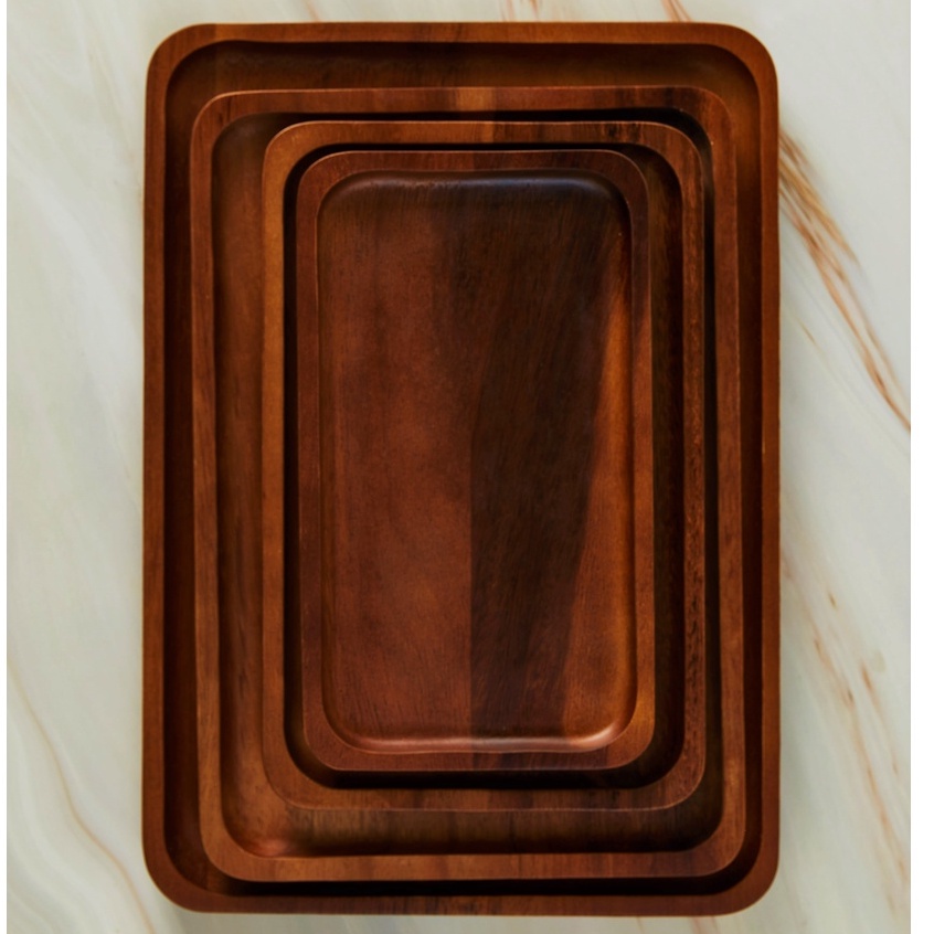 BILLI DESIGN [WOODEN PLATE] จานไม้จามจุรี
