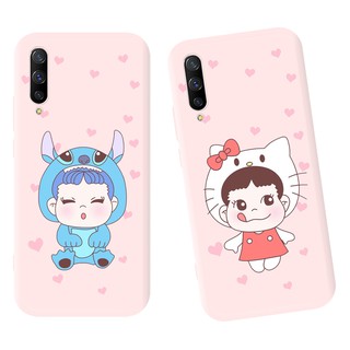 เคสโทรศัพท์ TPU แบบนิ่มลายผู้หญิงน่ารักสีชมพู สําหรับ Vivo S1 Y85 Y89 Y95 Y97 V9 Youth V11i V15 Pro Y91 Y91i Y91C Y93