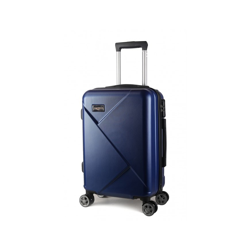 กระเป๋าเดินทางล้อลากขนาด 20 นิ้ว แบรนด์ QIQKEE รุ่น QJ20-18 สีกรมขอบดำ