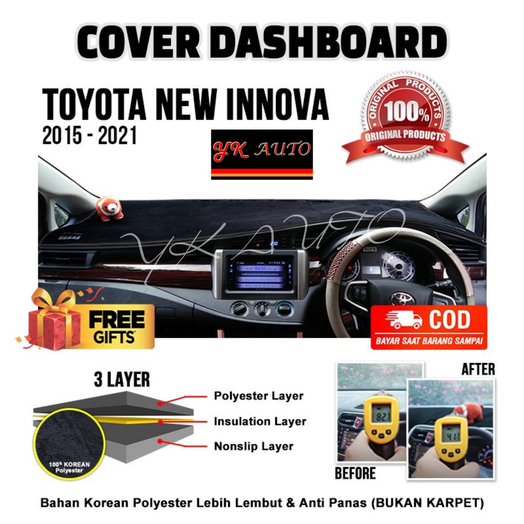 Innova Reborn Premium Dashboard Cover Toyota All New Innova Reborn Dashboard Cover