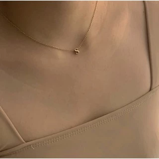 สร้อยสเตนเลส HER OBJECTIVE_TINY INITIAL NECKLACE