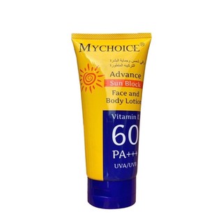 My Choice Advance Sun Block SPF60 PA+++ 150 ML. กันแดดมายช้อยส์