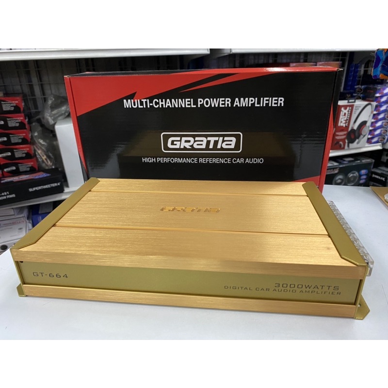 เพาเวอร์ขับเสียงกลางยี่ห้อกราเทีย3000วัตต์รุ่นGT-664