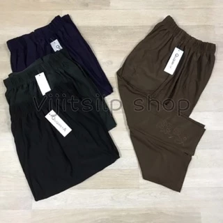 🔥SALE🔥กางเกงคนแก่👵🏼 ขา4ส่วน/ขายาว ผ้าปีเก้ เนื้อผ้าอย่างดี