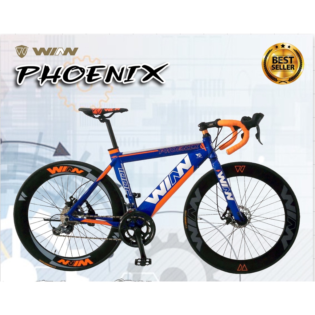 จักรยานเสือหมอบทรงแอโร่ WINN รุ่น 700 PHOENIX (แถมฟรี! เจลล้างมือแอลกอฮอล์ 30 ml.)