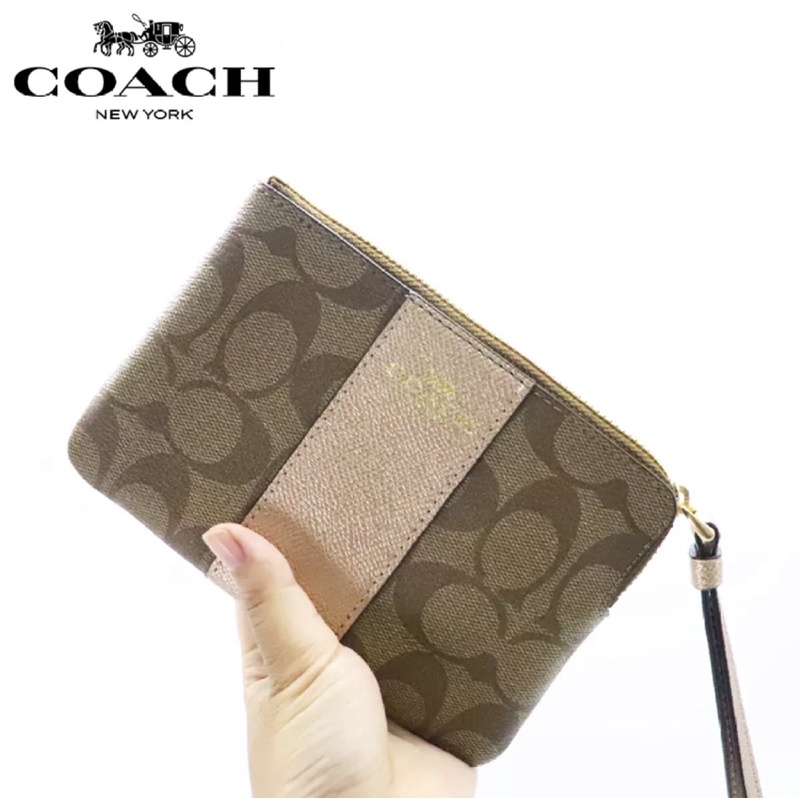 กระเป๋า กระเป๋าตังค์ CoachNew รุ่น SIG PVC LTH CRN ZIP (F58035)