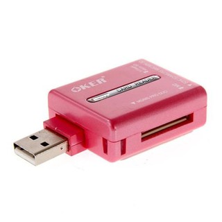 OKER Ext. Card Reader All in 1 C-2201 (สีชมพู)