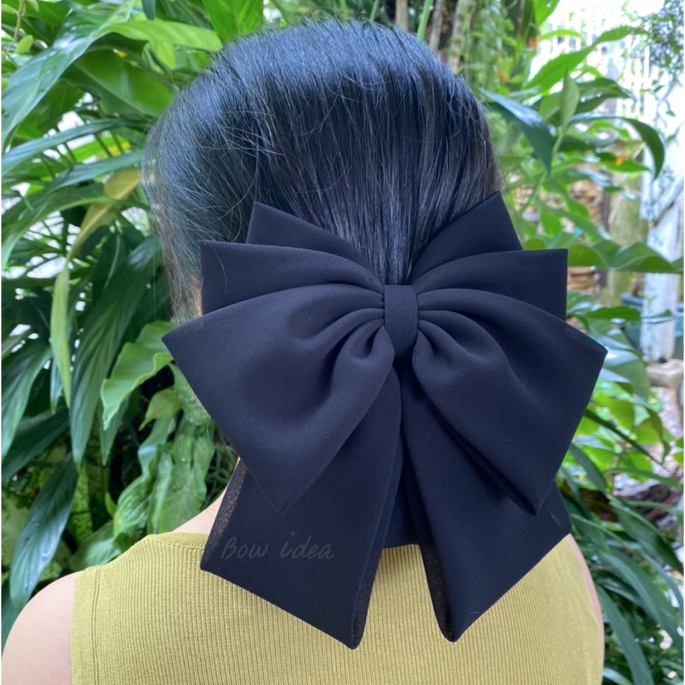 hair bow โบว์ติดผม กิ๊บติตผม เน็ตติดผม คลุมผม อุปกรณ์ตกแต่งผม เครื่องประดับผม แฟชั่น โบว์พยาบาล ข้าราชการ โบว์ใหญ่